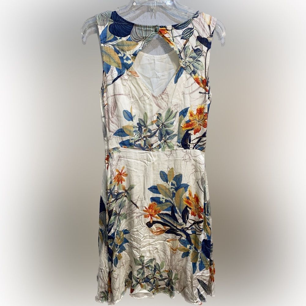 Eshakti Floral Sleeveless Midi Dress Size S